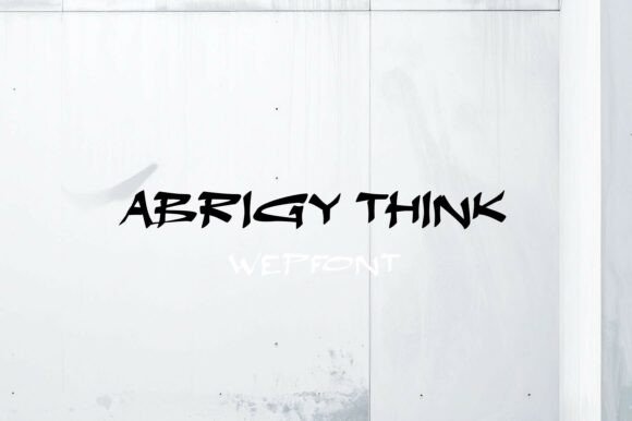 Abrigy Think Font for Bold Branding