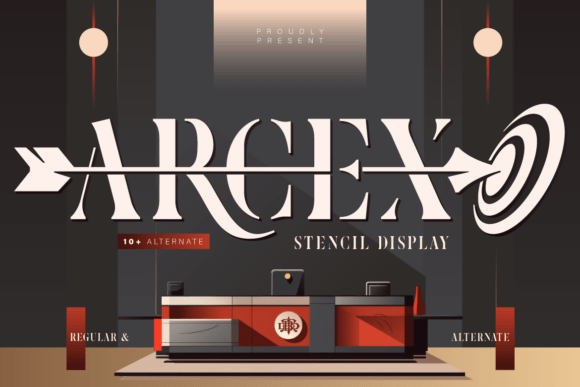 Arcex: A Bold Display Font for Branding