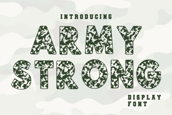 Army Strong Font for Bold Web Design