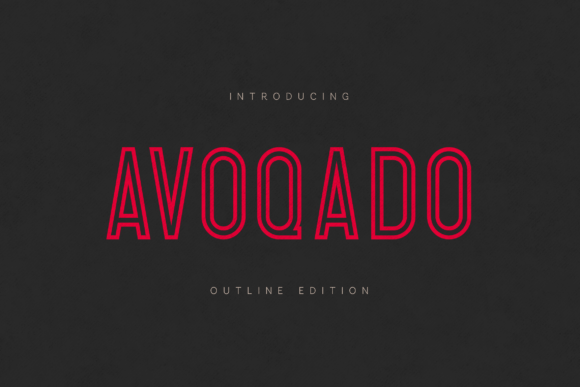 Avoqado Outline Edition Font