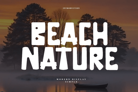 Beach Nature Font