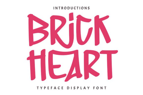 Brick Heart Font: Creative Display for Digital Marketing