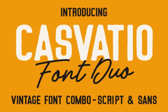 Casvatio Duo Font for Editorial Design