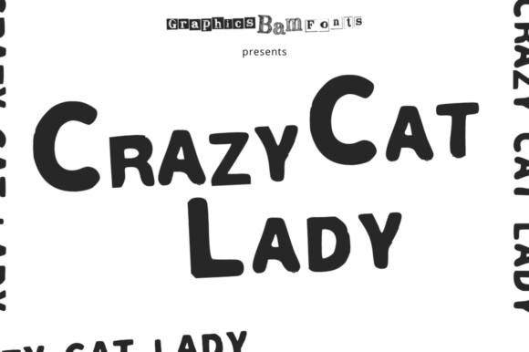 Crazy Cat Lady Font for Web Design