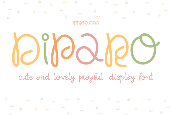 Diparo: A Whimsical Display Font