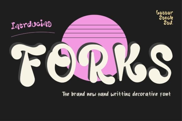 Forks Font for Editorial Design