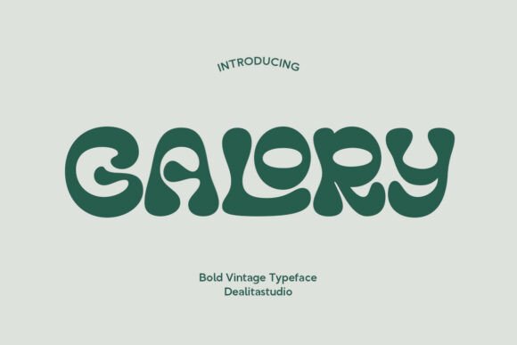 Galory: A Bold Display Font for Editorial Design