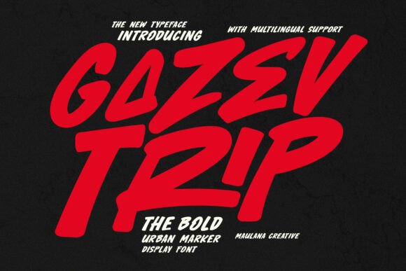 Gazev Trip Font for Bold Branding