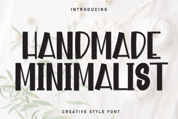 Handmade Minimalist Font
