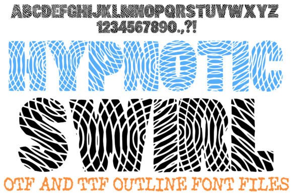 Hypnotic Swirl Font