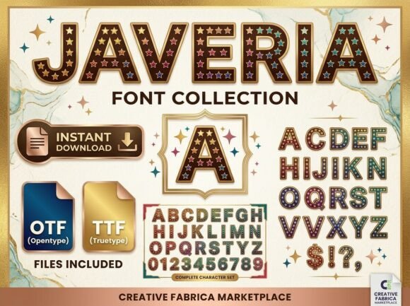 Javeria: A Whimsical Display Font