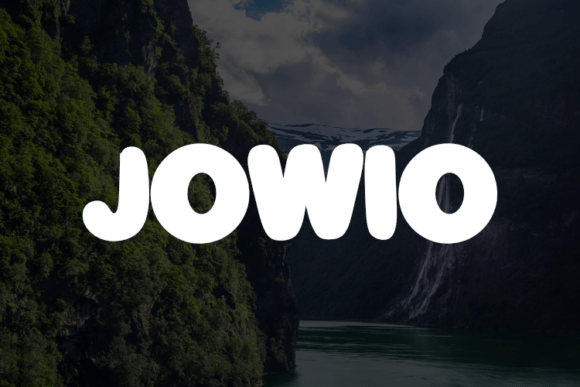 Jowio Font for Creative Makers