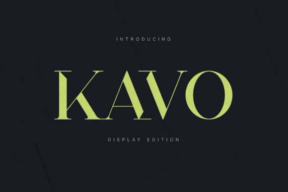 Kavo: A Premium Display Font for Business Branding