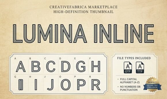 Lumina Inline Font for Web Design