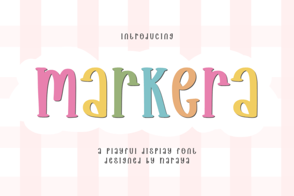 Markera: A Playful Display Font for Creative Projects