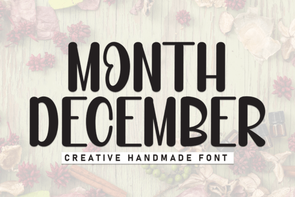 Month December Font