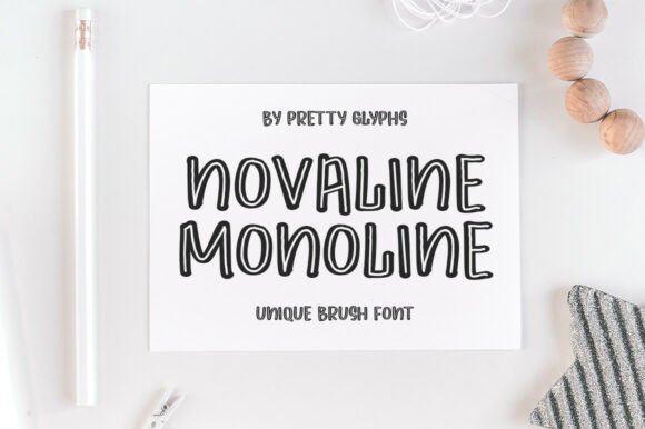 Novaline Monoline Font
