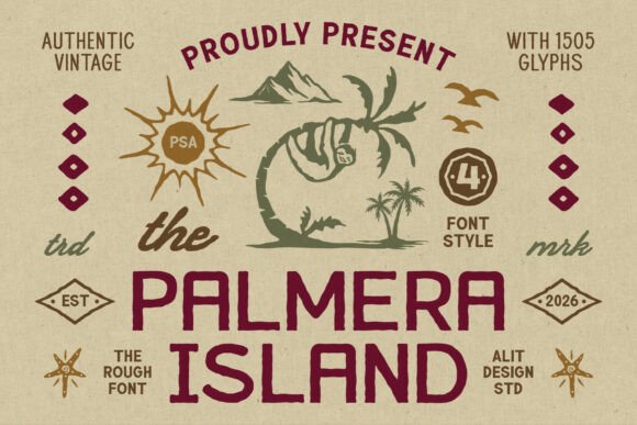 Palmera Island Font – Vintage Adventure in Every Letter