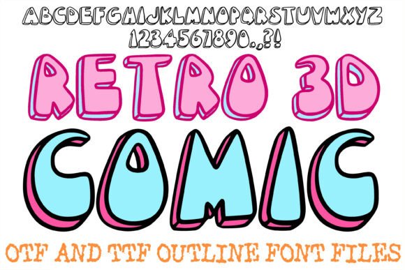 Retro 3d Comic Font