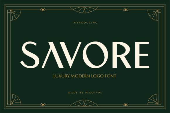 Savore: A Premium Display Font for Elegant Branding