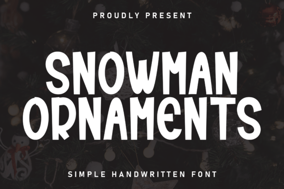 Snowman Ornaments Font