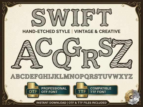Swift: A Vintage-Inspired Display Font