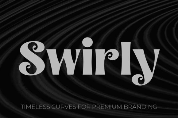 Swirly Font for Elegant Web Design